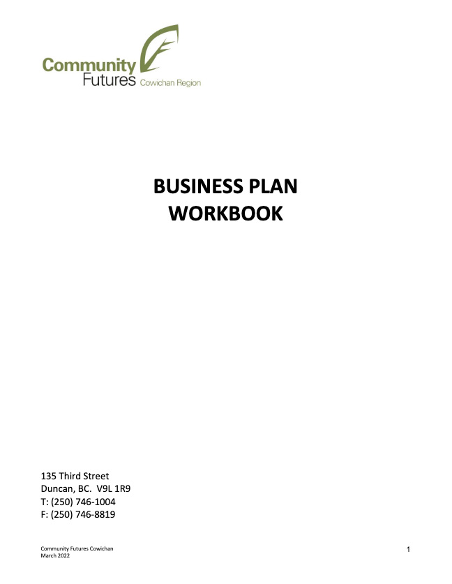 Business Plan Workbook